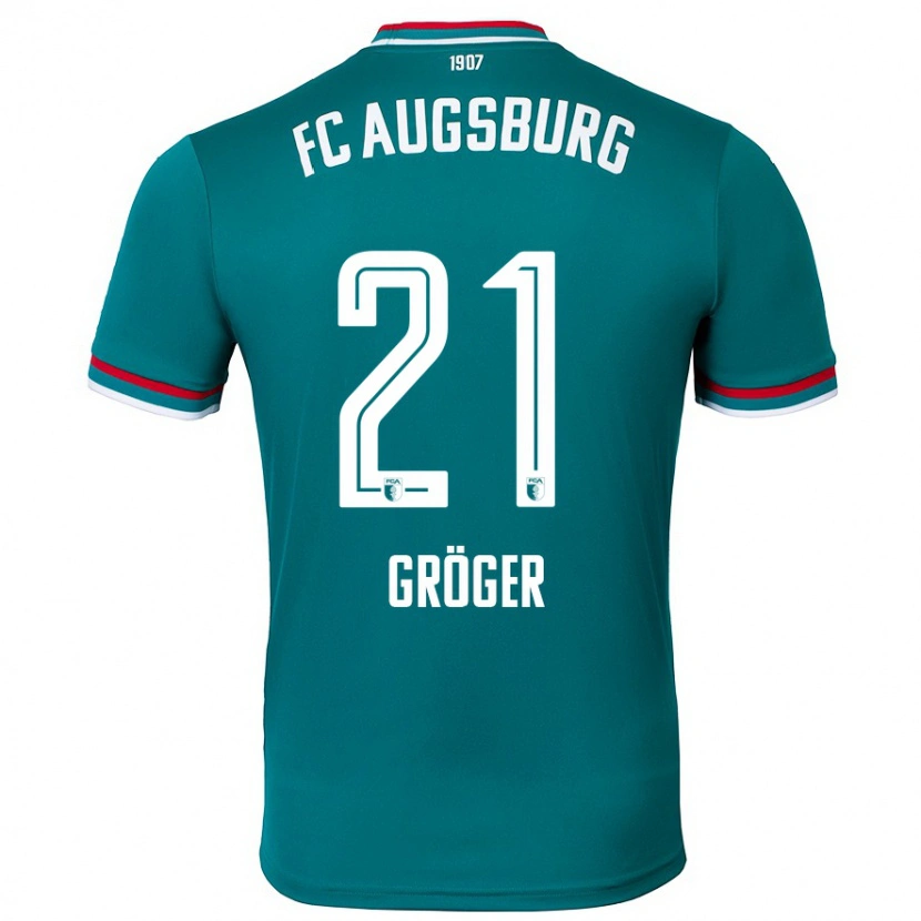 Danxen Herren Elias Gröger #21 Dunkelgrün Auswärtstrikot Trikot 2024/25 T-Shirt Schweiz