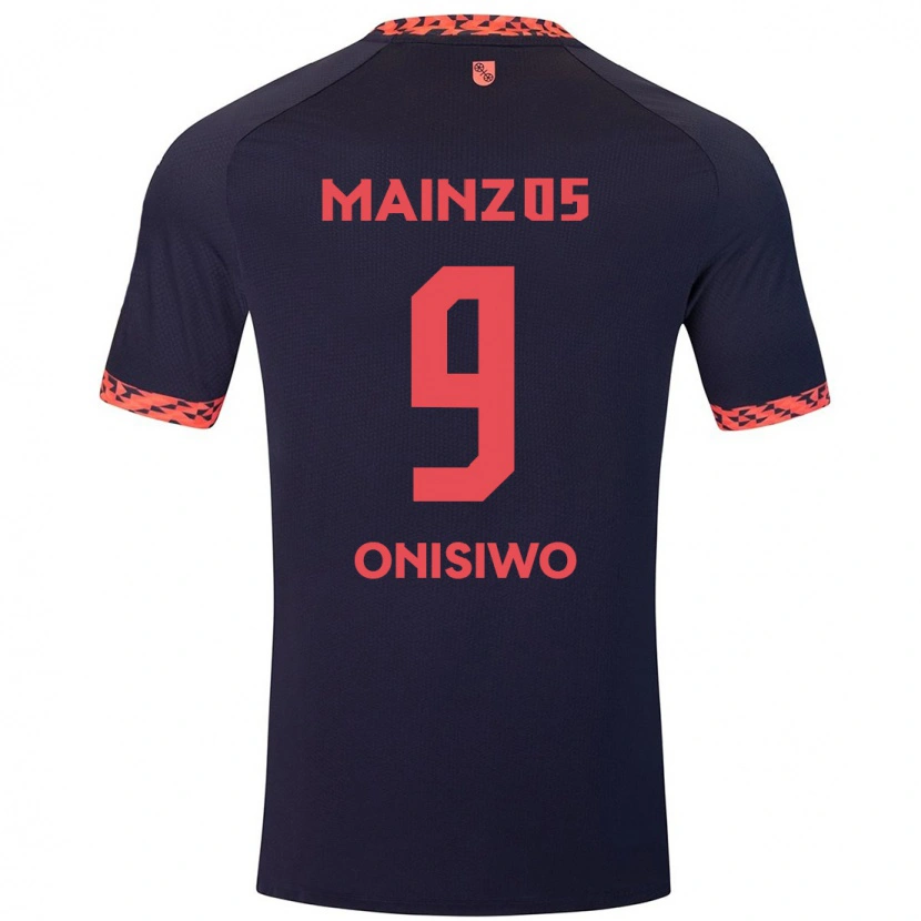 Danxen Herren Karim Onisiwo #9 Blau Korallenrot Auswärtstrikot Trikot 2024/25 T-Shirt Schweiz