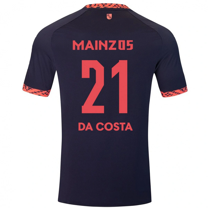 Danxen Herren Danny Da Costa #21 Blau Korallenrot Auswärtstrikot Trikot 2024/25 T-Shirt Schweiz