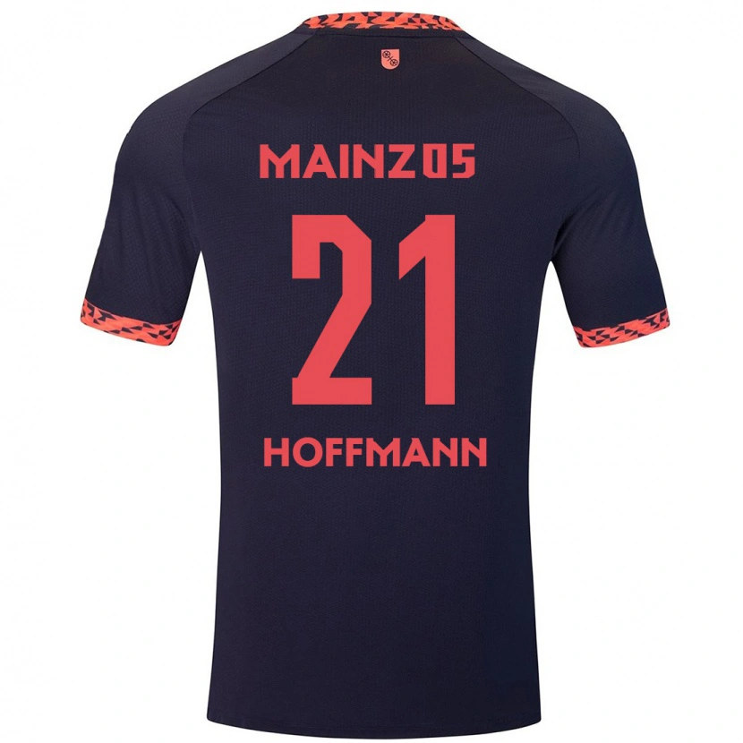 Danxen Herren Leon Hoffmann #21 Blau Korallenrot Auswärtstrikot Trikot 2024/25 T-Shirt Schweiz