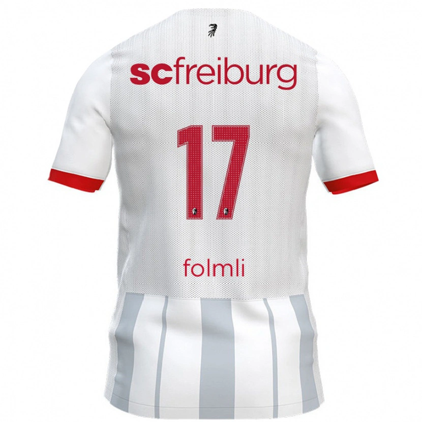 Danxen Herren Svenja Fölmli #17 Weiß Grau Auswärtstrikot Trikot 2024/25 T-Shirt Schweiz