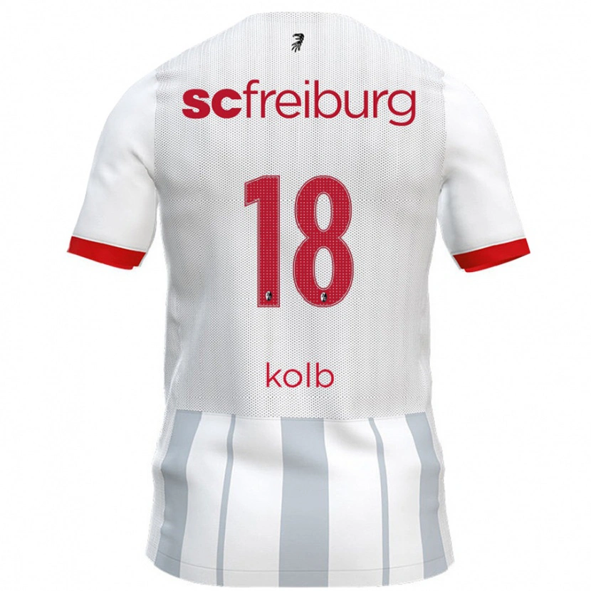 Danxen Herren Lisa Kolb #18 Weiß Grau Auswärtstrikot Trikot 2024/25 T-Shirt Schweiz