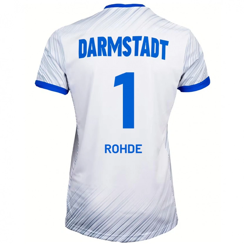 Danxen Herren Til Rohde #1 Weiß Blau Auswärtstrikot Trikot 2024/25 T-Shirt Schweiz