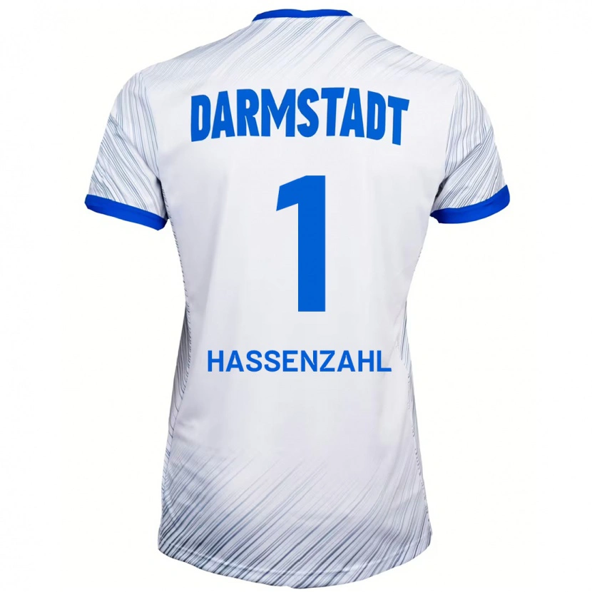 Danxen Herren Leon Hassenzahl #1 Weiß Blau Auswärtstrikot Trikot 2024/25 T-Shirt Schweiz