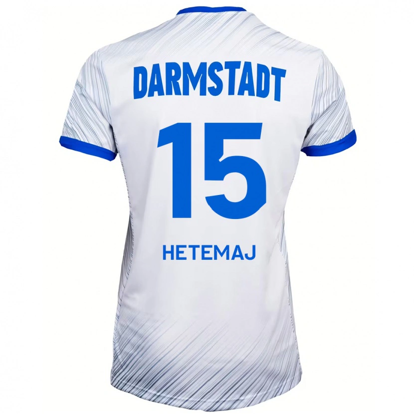 Danxen Herren Gentrit Hetemaj #15 Weiß Blau Auswärtstrikot Trikot 2024/25 T-Shirt Schweiz