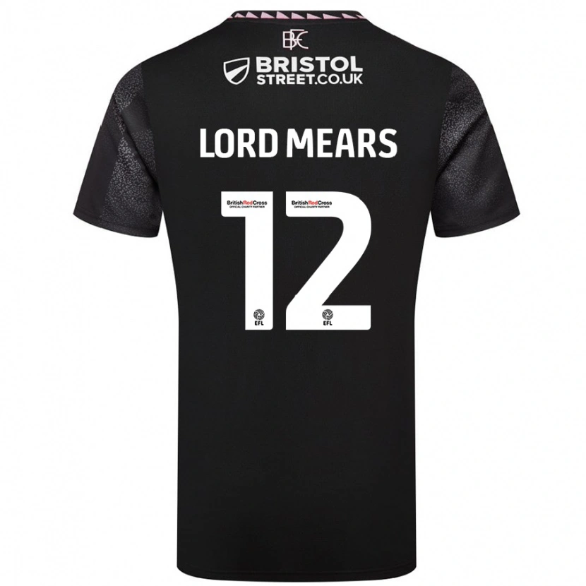 Danxen Herren Rhema Lord-Mears #12 Schwarz Auswärtstrikot Trikot 2024/25 T-Shirt Schweiz