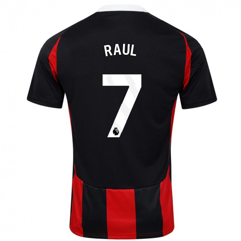 Danxen Herren Raúl Jiménez #7 Schwarz Rot Auswärtstrikot Trikot 2024/25 T-Shirt Schweiz