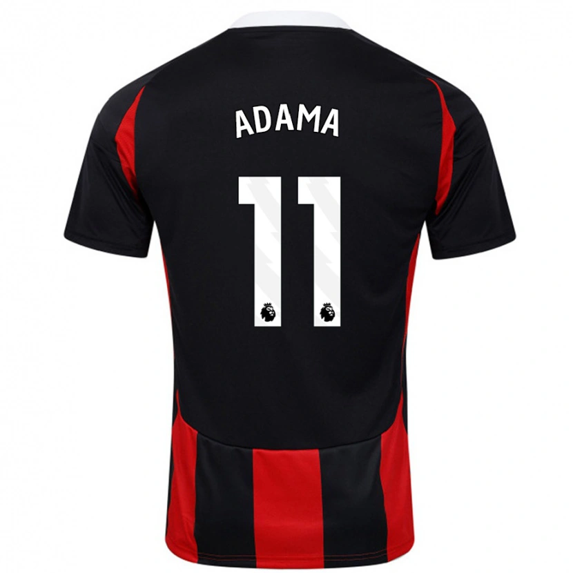 Danxen Herren Adama Traoré #11 Schwarz Rot Auswärtstrikot Trikot 2024/25 T-Shirt Schweiz