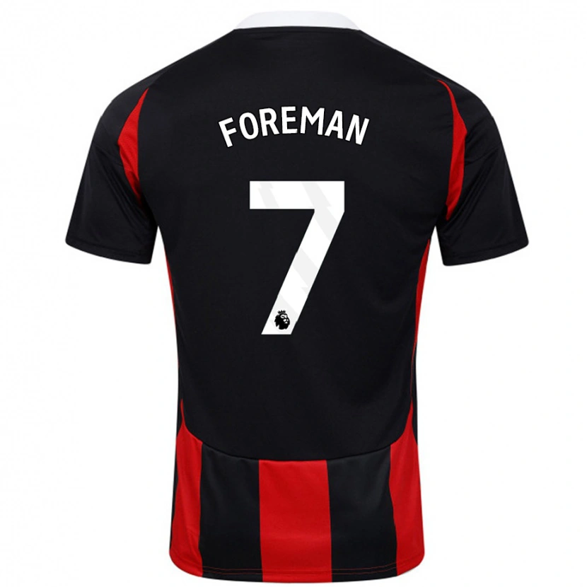 Danxen Herren Tia Foreman #7 Schwarz Rot Auswärtstrikot Trikot 2024/25 T-Shirt Schweiz