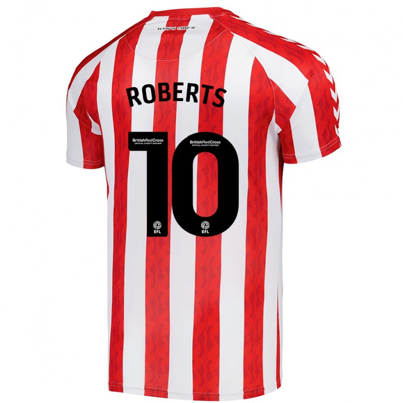 Danxen Damen Patrick Roberts #10 Rot Weiß Heimtrikot Trikot 2024/25 T-Shirt Schweiz