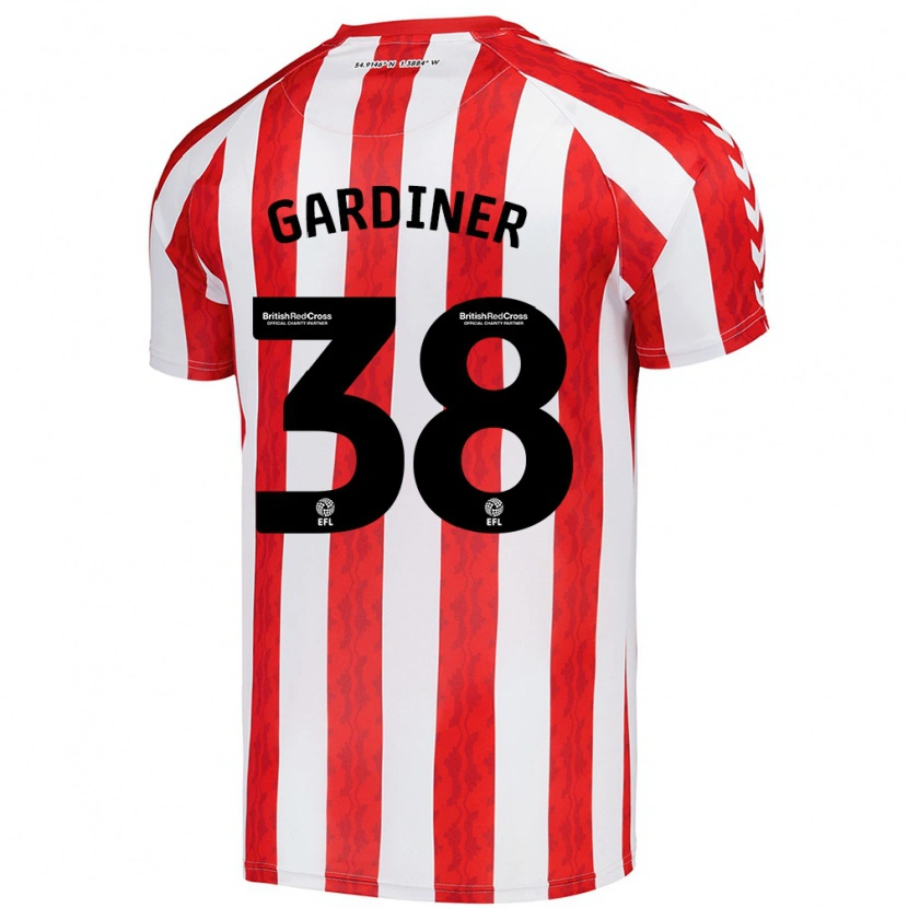Danxen Damen Harry Gardiner #38 Rot Weiß Heimtrikot Trikot 2024/25 T-Shirt Schweiz