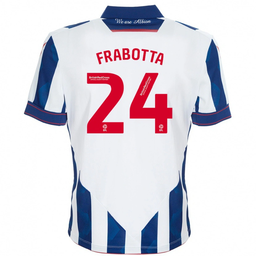 Danxen Damen Gianluca Frabotta #24 Weiß Dunkelblau Heimtrikot Trikot 2024/25 T-Shirt Schweiz