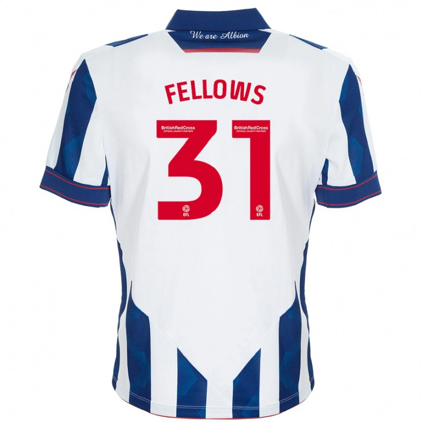 Danxen Damen Tom Fellows #31 Weiß Dunkelblau Heimtrikot Trikot 2024/25 T-Shirt Schweiz