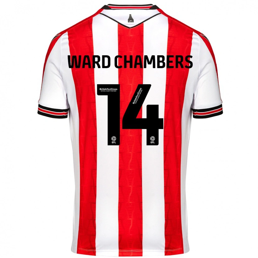 Danxen Damen Courtnay Ward-Chambers #14 Rot Weiß Heimtrikot Trikot 2024/25 T-Shirt Schweiz