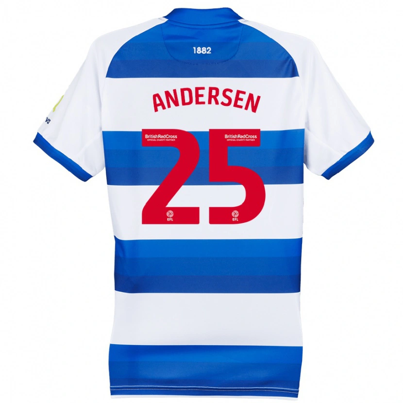 Danxen Damen Lucas Andersen #25 Weiß Blau Heimtrikot Trikot 2024/25 T-Shirt Schweiz