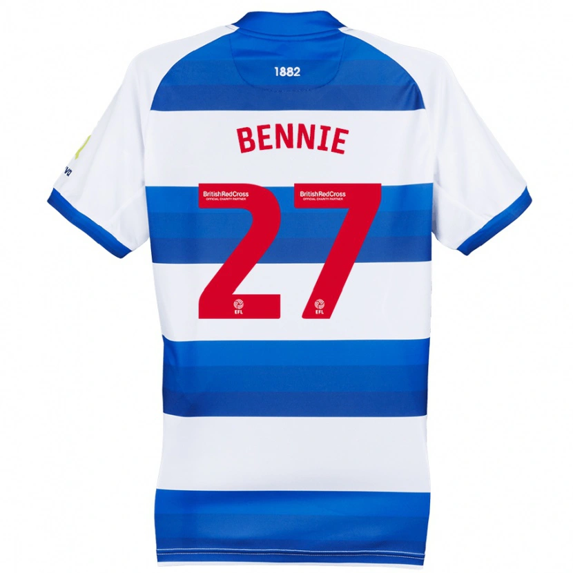 Danxen Damen Daniel Bennie #27 Weiß Blau Heimtrikot Trikot 2024/25 T-Shirt Schweiz