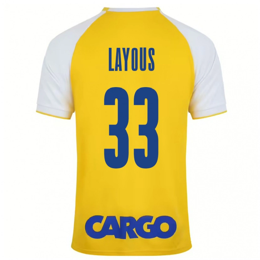 Danxen Damen Hisham Layous #33 Gelb Weiß Heimtrikot Trikot 2024/25 T-Shirt Schweiz