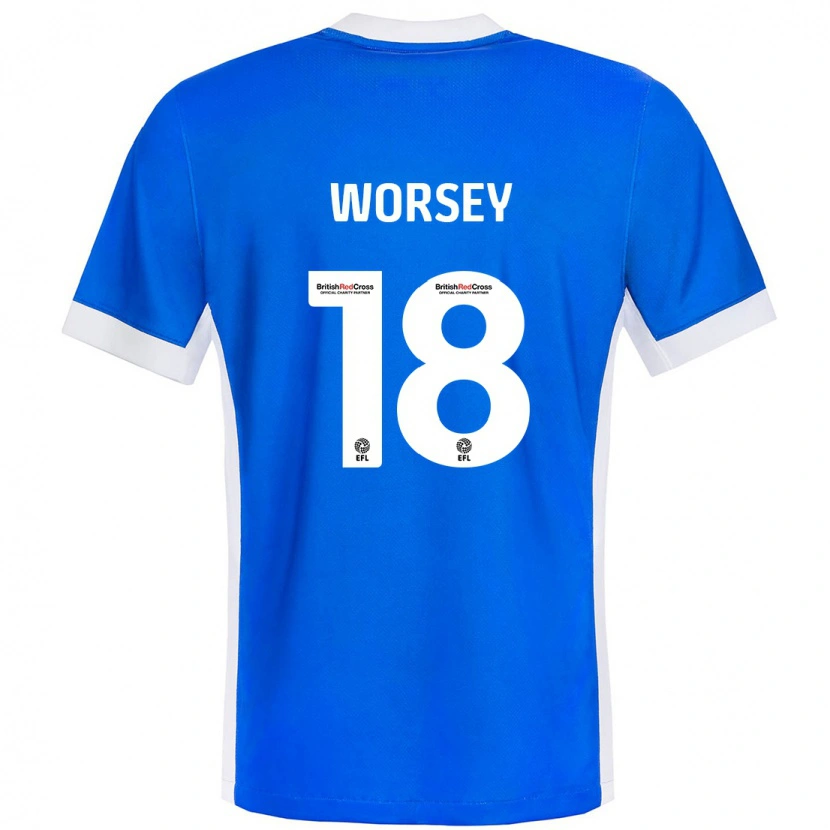 Danxen Damen Louanne Worsey #18 Blau Weiß Heimtrikot Trikot 2024/25 T-Shirt Schweiz