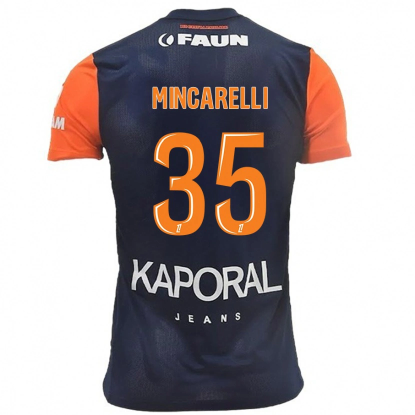Danxen Damen Lucas Mincarelli #35 Marineblau Orange Heimtrikot Trikot 2024/25 T-Shirt Schweiz