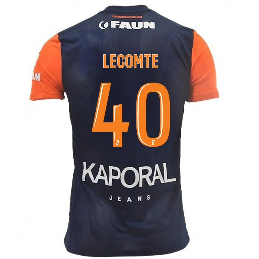 Danxen Damen Benjamin Lecomte #40 Marineblau Orange Heimtrikot Trikot 2024/25 T-Shirt Schweiz