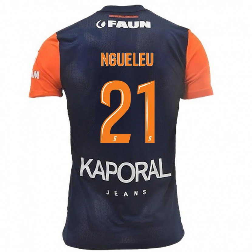 Danxen Damen Nina Ngueleu #21 Marineblau Orange Heimtrikot Trikot 2024/25 T-Shirt Schweiz