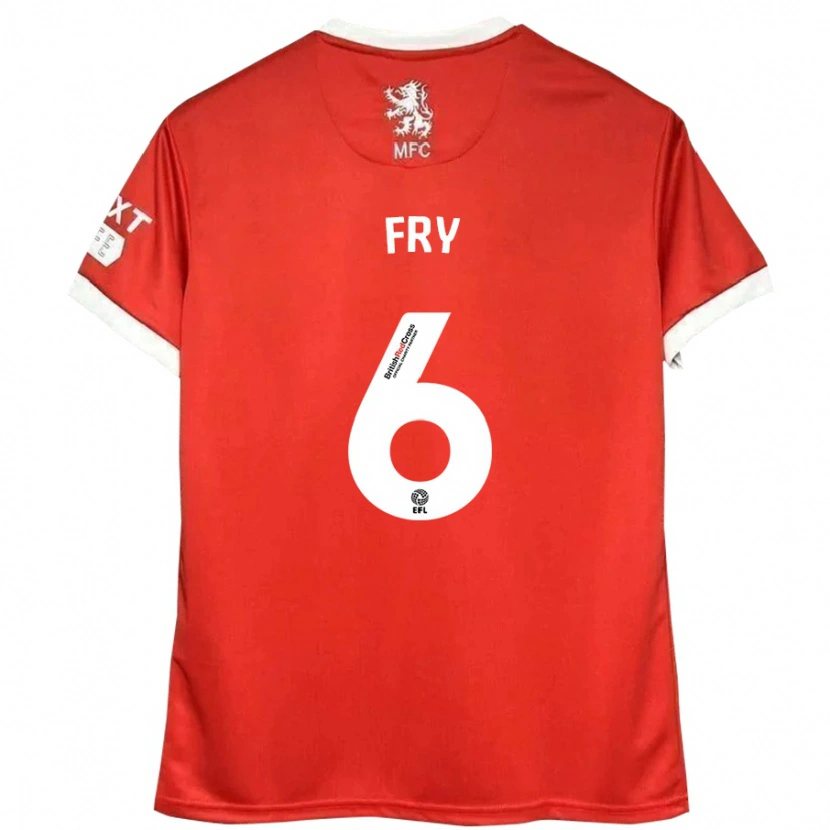 Danxen Damen Dael Fry #6 Rot Weiß Heimtrikot Trikot 2024/25 T-Shirt Schweiz