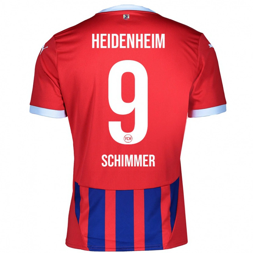 Danxen Damen Stefan Schimmer #9 Rot Blau Heimtrikot Trikot 2024/25 T-Shirt Schweiz