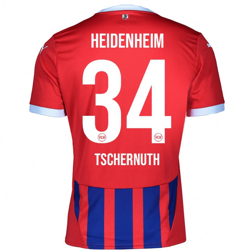 Danxen Damen Paul Tschernuth #34 Rot Blau Heimtrikot Trikot 2024/25 T-Shirt Schweiz