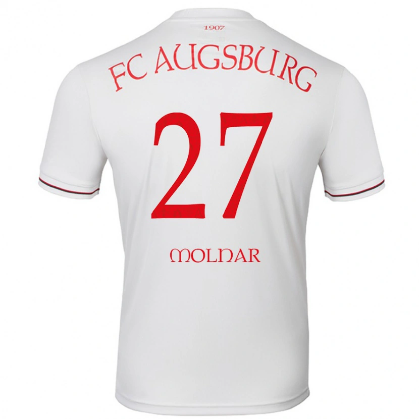 Danxen Damen Lars Molnar #27 Weiß Heimtrikot Trikot 2024/25 T-Shirt Schweiz