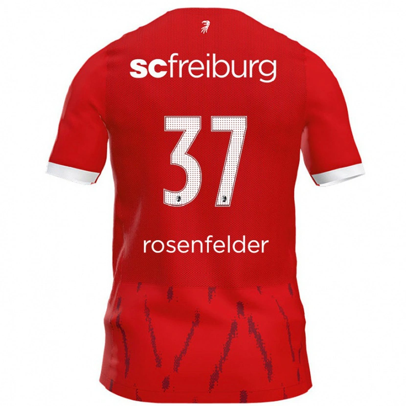 Danxen Damen Max Rosenfelder #37 Rot Heimtrikot Trikot 2024/25 T-Shirt Schweiz