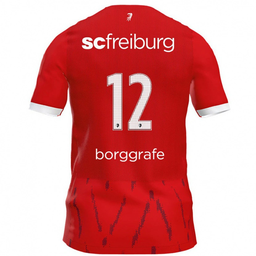 Danxen Damen Rafaela Borggräfe #12 Rot Heimtrikot Trikot 2024/25 T-Shirt Schweiz