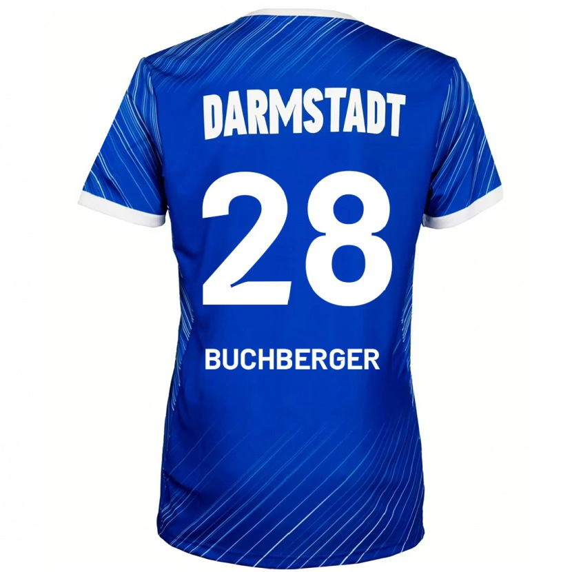 Danxen Damen Jonas Buchberger #28 Blau Weiß Heimtrikot Trikot 2024/25 T-Shirt Schweiz