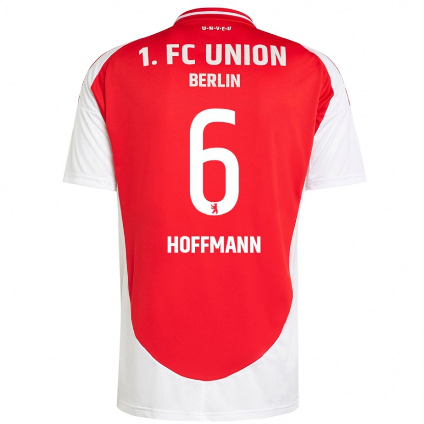 Danxen Damen Finn Hoffmann #6 Rot Weiß Heimtrikot Trikot 2024/25 T-Shirt Schweiz