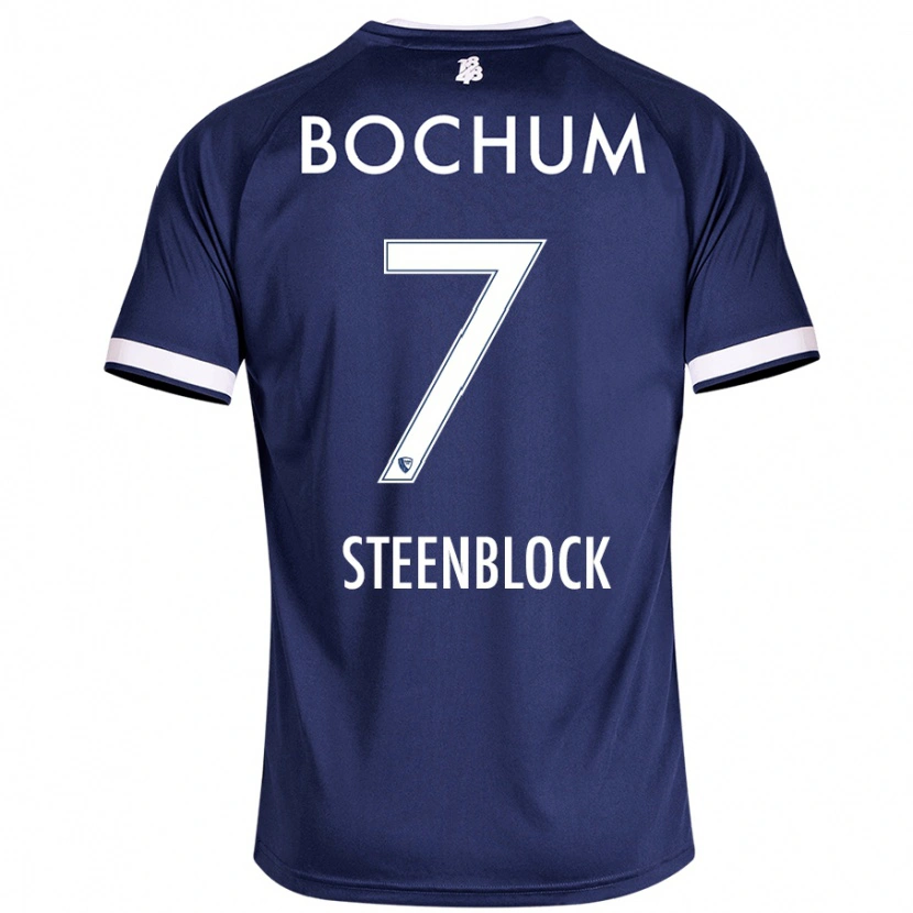Danxen Damen Jannis Steenblock #7 Dunkelblau Heimtrikot Trikot 2024/25 T-Shirt Schweiz