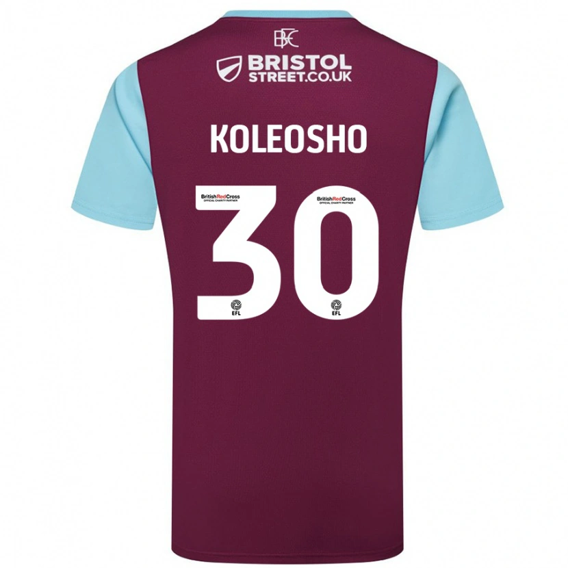 Danxen Damen Luca Koleosho #30 Burgunderrot Himmelblau Heimtrikot Trikot 2024/25 T-Shirt Schweiz