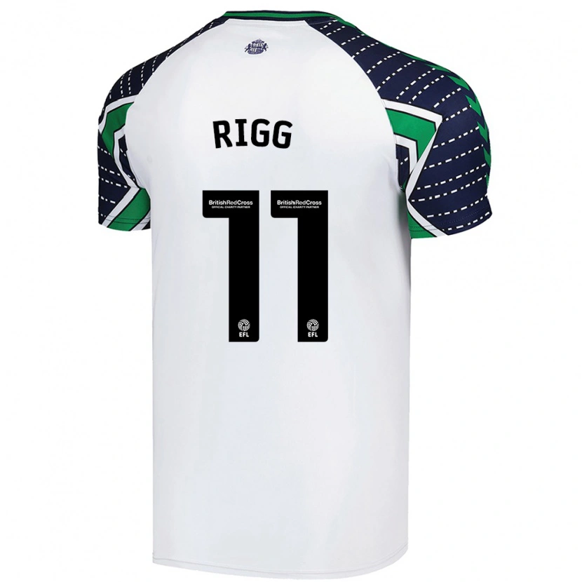 Danxen Damen Chris Rigg #11 Weiß Auswärtstrikot Trikot 2024/25 T-Shirt Schweiz