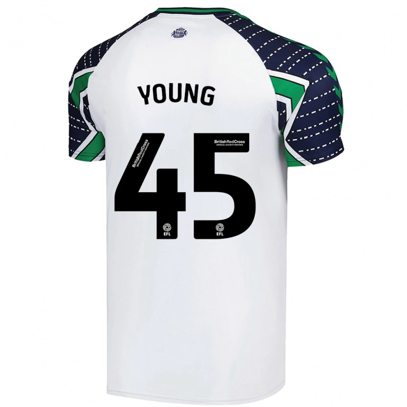 Danxen Damen Matthew Young #45 Weiß Auswärtstrikot Trikot 2024/25 T-Shirt Schweiz