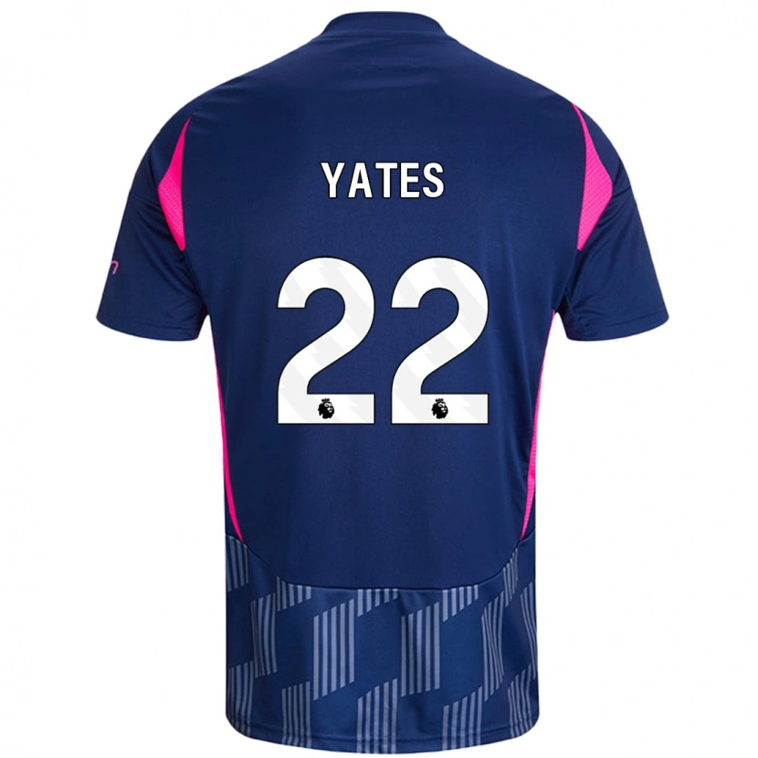 Danxen Damen Ryan Yates #22 Königsblau Rosa Auswärtstrikot Trikot 2024/25 T-Shirt Schweiz