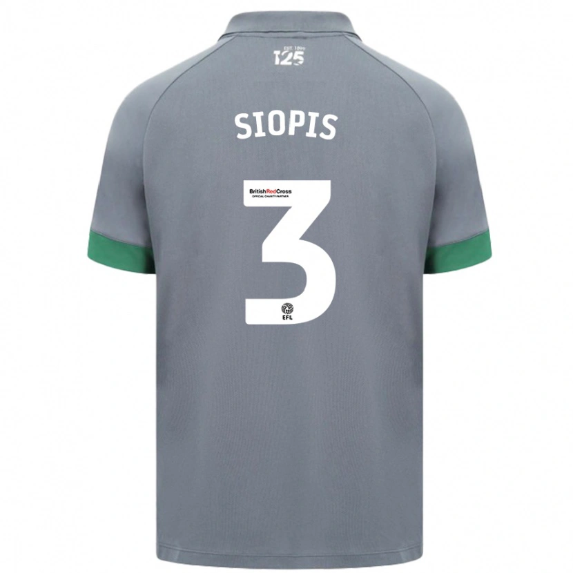 Danxen Damen Manolis Siopis #3 Dunkelgrau Auswärtstrikot Trikot 2024/25 T-Shirt Schweiz
