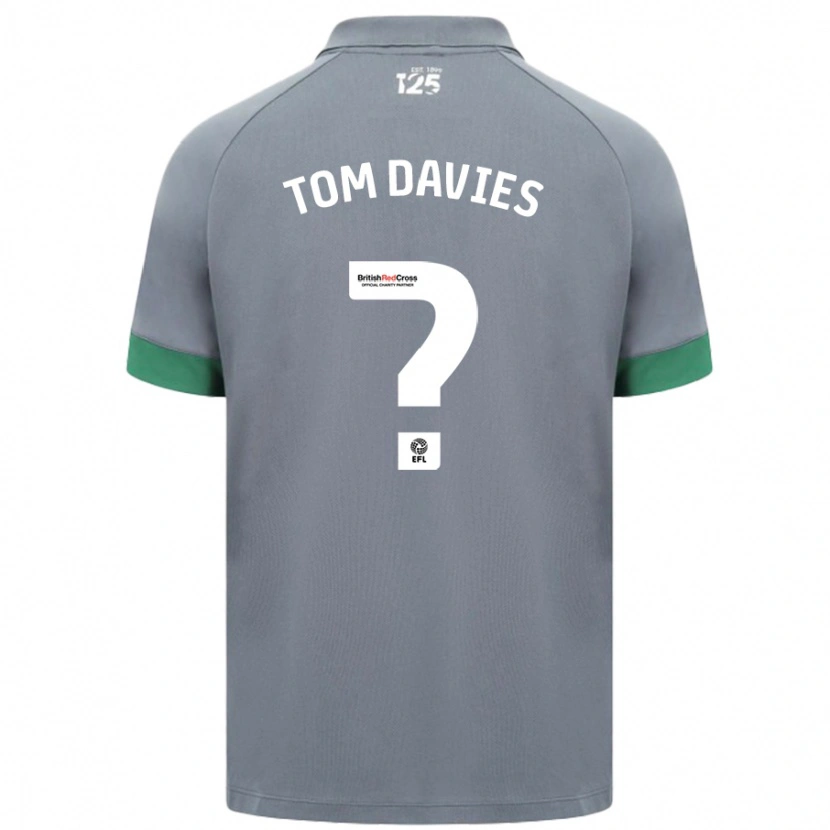 Danxen Damen Tom Davies #0 Dunkelgrau Auswärtstrikot Trikot 2024/25 T-Shirt Schweiz
