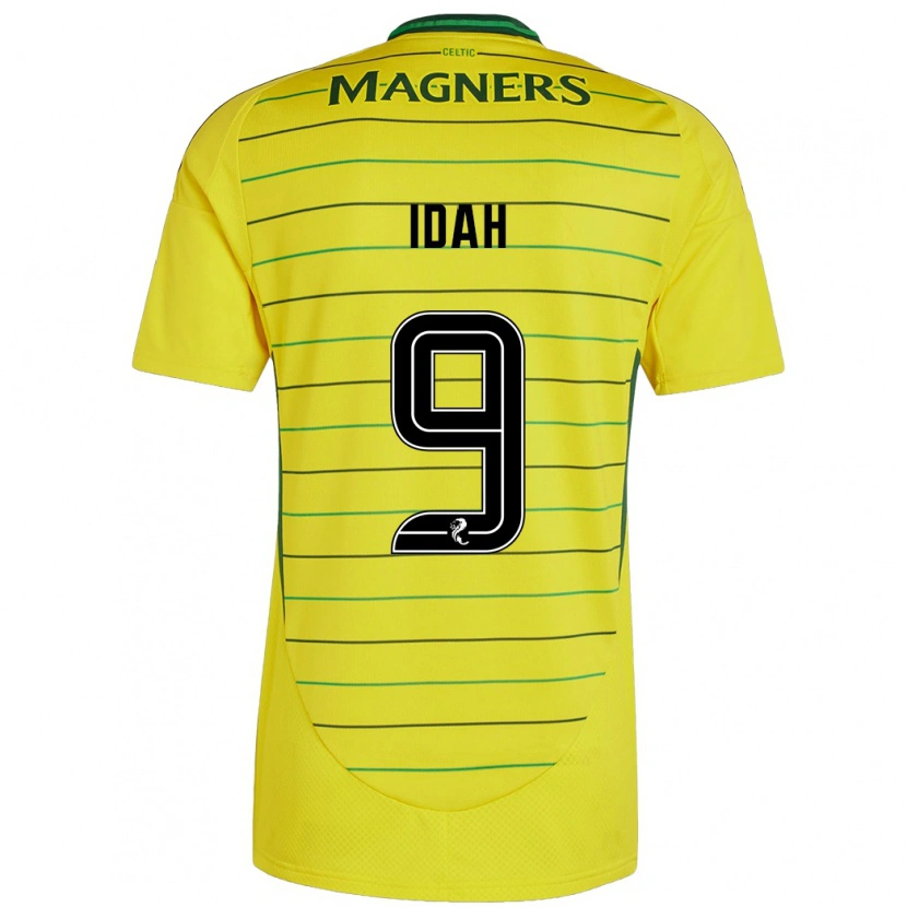 Danxen Damen Adam Idah #9 Gelb Auswärtstrikot Trikot 2024/25 T-Shirt Schweiz
