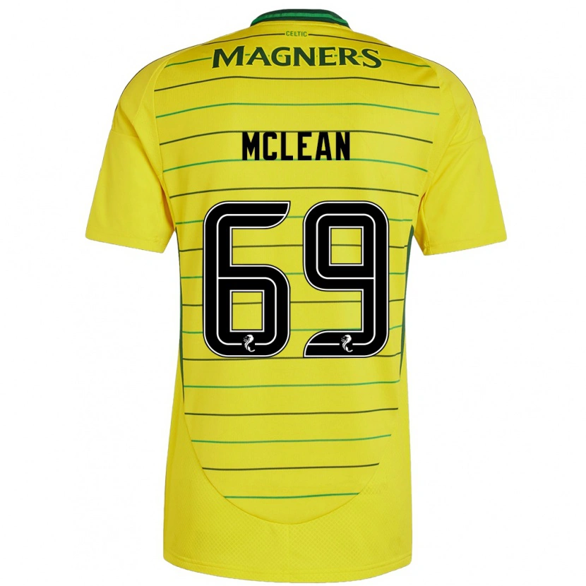Danxen Damen Kai Mclean #69 Gelb Auswärtstrikot Trikot 2024/25 T-Shirt Schweiz