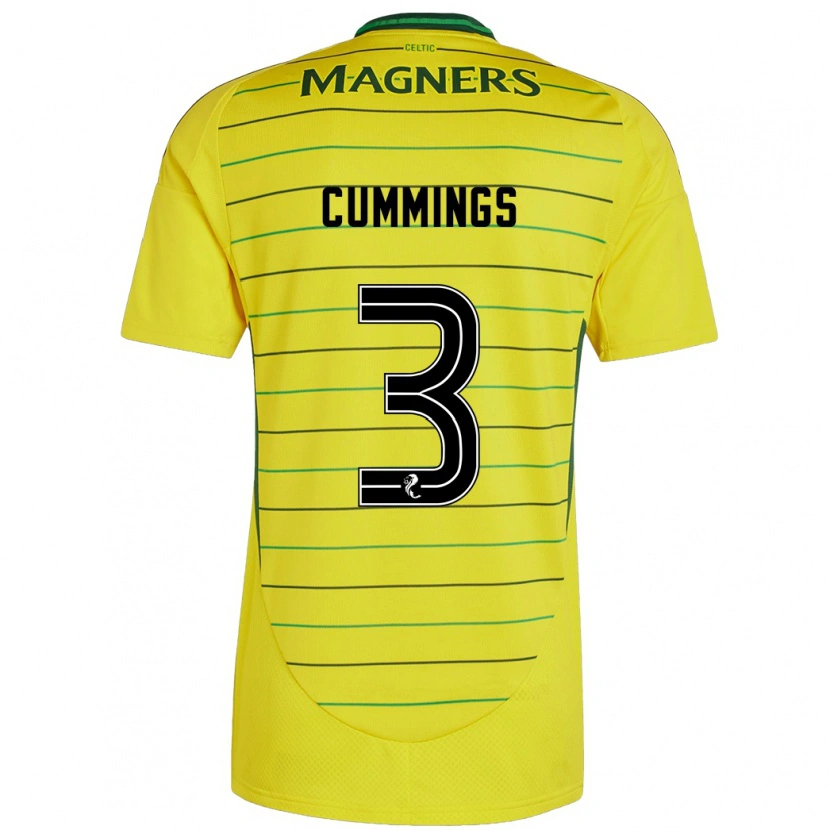 Danxen Damen Sydney Cummings #3 Gelb Auswärtstrikot Trikot 2024/25 T-Shirt Schweiz