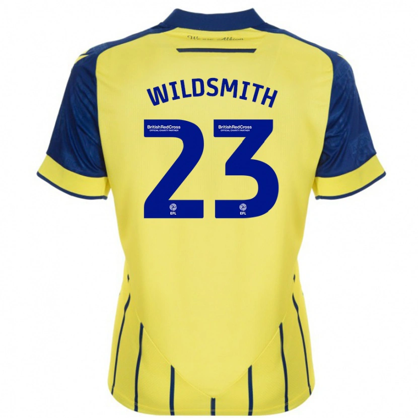 Danxen Damen Joe Wildsmith #23 Gelb Blau Auswärtstrikot Trikot 2024/25 T-Shirt Schweiz
