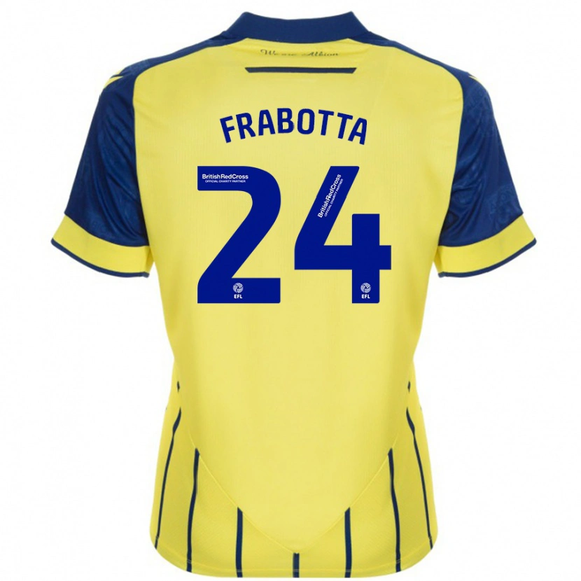 Danxen Damen Gianluca Frabotta #24 Gelb Blau Auswärtstrikot Trikot 2024/25 T-Shirt Schweiz