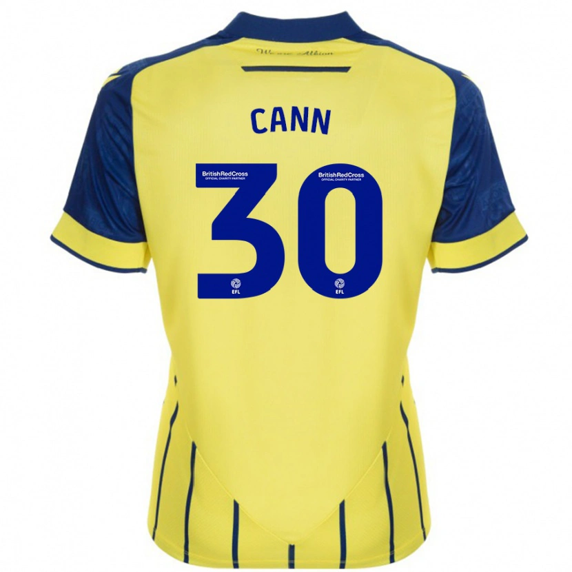 Danxen Damen Ted Cann #30 Gelb Blau Auswärtstrikot Trikot 2024/25 T-Shirt Schweiz