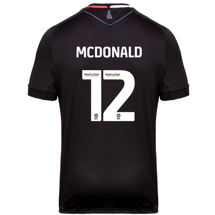 Danxen Damen Kayleigh Mcdonald #12 Schwarz Auswärtstrikot Trikot 2024/25 T-Shirt Schweiz