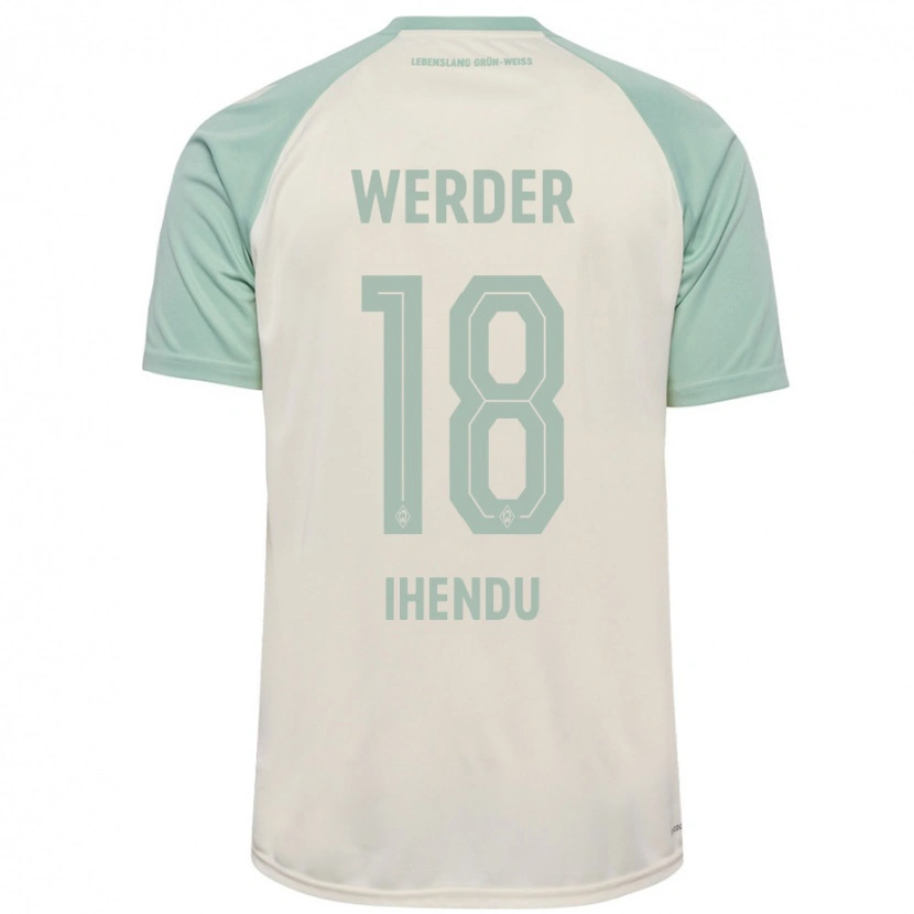 Danxen Damen Daniel Ihendu #18 Cremeweiß Hellgrün Auswärtstrikot Trikot 2024/25 T-Shirt Schweiz