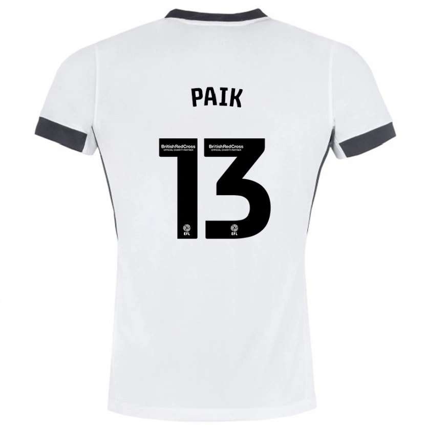 Danxen Damen Seung-Ho Paik #13 Weiß Schwarz Auswärtstrikot Trikot 2024/25 T-Shirt Schweiz