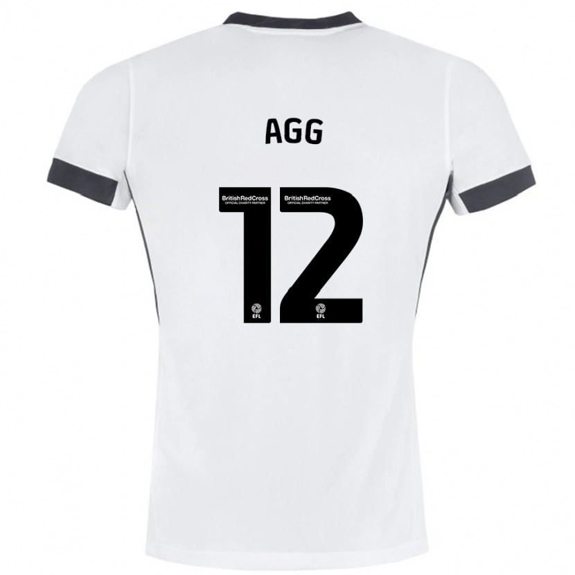 Danxen Damen Lily Agg #12 Weiß Schwarz Auswärtstrikot Trikot 2024/25 T-Shirt Schweiz